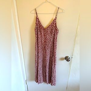 Reformation button down sleeveless maci dress in La Vie En Rose size 6